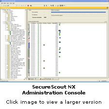 SecureScout NX Administration console